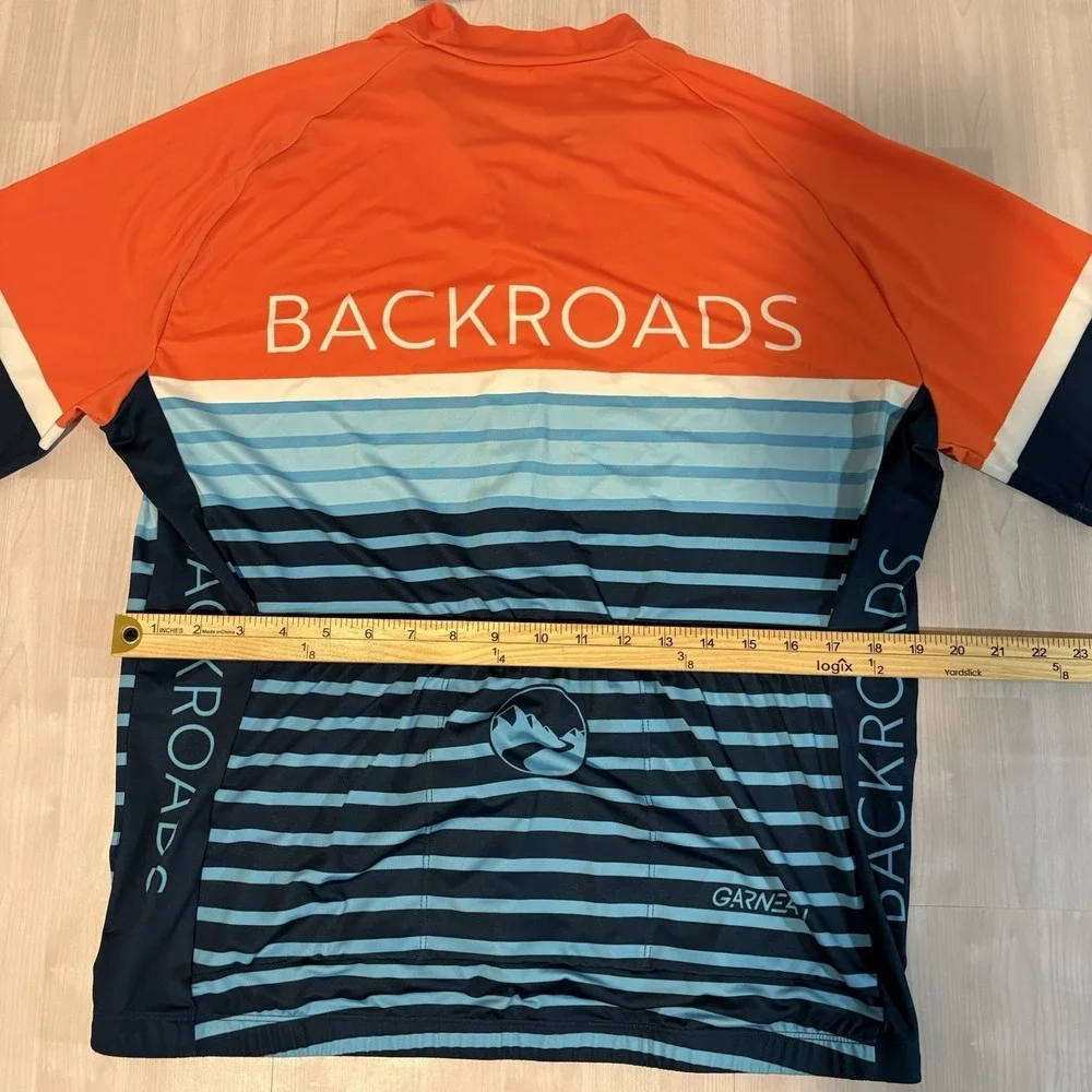 Louis Garneau Sport Fit Cycling Jersey Men's Size L Backroads Full Zip NWT!
